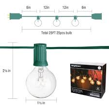 Shop 3 15m 7 65m Led String Lights Outdoor Electric Globe Hanging Lights With 10 25 Bulbs For Garden Pergola Decks Overstock 29123203