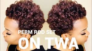 how to perm rod set on short hair