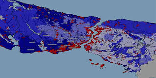 Hangi bölge kaç büyüklüğünde sallanacak? Istanbul Deprem Haritasi Yayinlandi