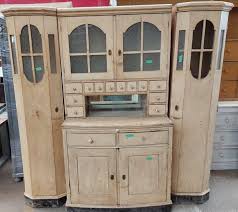 Antique European Pine Kitchen Cabinet