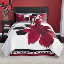 White Comforter Red Bedding Sets