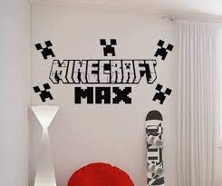 Minecraft Wall Decal With Name