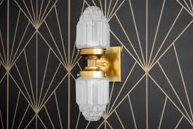 Deco Wall Sconce Brass Sconce Art Deco