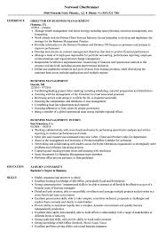 1 rule of writing a resume is to keep it short and to the point. Business Management Resume Samples Velvet Jobs