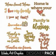 Clip Art Welcome Home Word Art Valerie Everyday Family