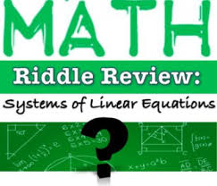 Linear Equations Equations Math Riddles