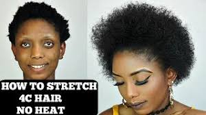 how to stretch 4c hair after washing
