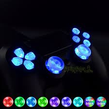 Us 29 99 Multi Colors Luminated D Pad Thumbsticks Face Buttons Dtf Led Kit For Ps4 Pro Slim Controller 7 Colors 9 Kits Touch Control In