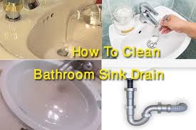 how to clean bathroom sink drain using