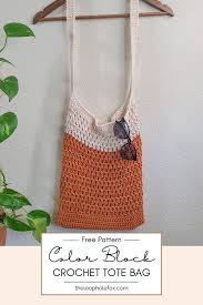 crochet tote bag pattern the summer tote