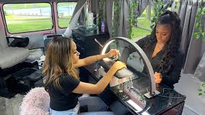 bus into mobile nail salon