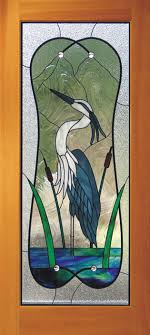 Heron Single Door Best Relkie Art Glass