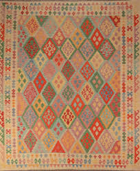 over geometric kilim oriental area rug 8x10