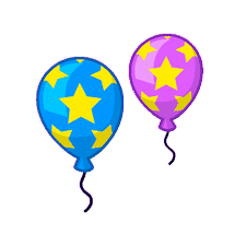 Star Balloons Sticker Gif By Animated Stickers Gfycat