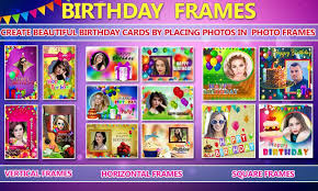 birthday photo frame with name and free