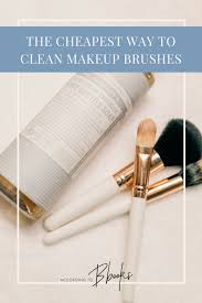 clean makeup brushes