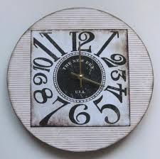 Shabby Chic Wall Clock Art Clock
