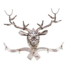 Hand Crafted Recycled Metal Deer Head