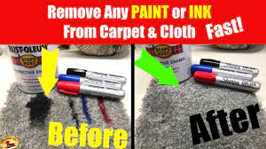 paint or marker ink from carpet