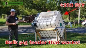 low cost diy pig feeder that works the