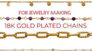 whole 18k gold plated chains