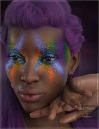 stardust glitter fantasy makeup 3d