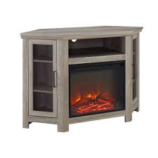 We Furniture 48 Wood Corner Fireplace