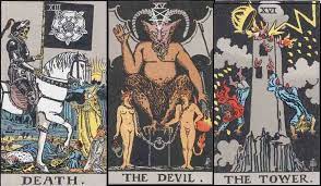 Here is a quick overview of all the minor and major arcana cards. Tarot Cards 13 15 16 A Bad Day In Hell Is Just An Ordinary Tuesday Here Thelilystonequarry Com