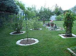 4 Large Diy Concrete Garden Edging Lawn