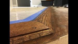 hardwood with a custom flooring reducer