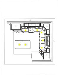 kitchen recessed lighting layout