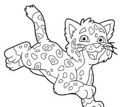 free easy to print cheetah coloring