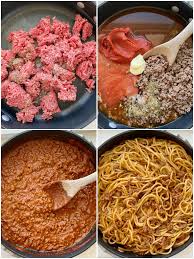 homemade spaghetti recipe together as