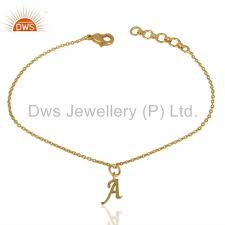 dws gold plated personalized bracelet