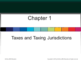 Chapter 1 Taxes And Taxing Jurisdictions Mcgraw Hill