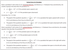 Are All Parabolas Congruent Examples