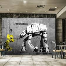 Find many great new & used options and get the best deals for banksy i am your father laptop messenger bag at the best online prices at ebay! Fototapete Vlies Und Papier Tapete Banksy Graffiti Star Wars Am Your Father Ebay