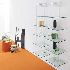 glass shelves decor