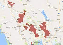 Data from the national oceanic and map shows outages for fire hazard mitigation from oct. October Fire Siege Is Worst Fire Disaster In California S History What S Burning