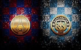Could this be city's turn? Download Wallpapers Psg Vs Manchester City Fc Semi Finals Champions League 2021 Football Match Gold Logos Champions League Football Manchester City Fc Psg Paris Saint Germain Psg Vs Man City For Desktop Free Pictures