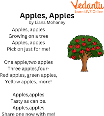 read apples apples poem for kids