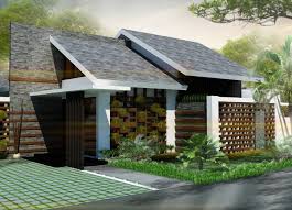 Sebuah taman akan memancarkan kecantikan lingkungan. 10 Inspirasi Desain Rumah Minimalis Atap Miring Ngetren Di Tahun 2020