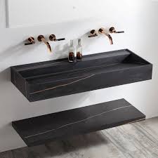 Wall Hung Vanity Unit With Marble Shelf