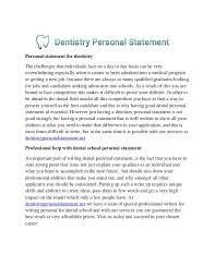 Learn from Great Dental School Personal Statement Examples     Case Statement     