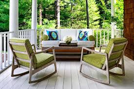 Rocking Chairs Transitional Porch