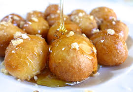 loukoumades drizzled with honey