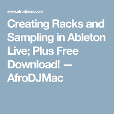 · descarga de ableton live 10 suite . Creating Racks And Sampling In Ableton Live Plus Free Download Brian Funk Ableton Ableton Live Free Download