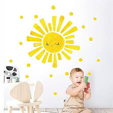 Mua Large Sun Wall Decal Yellow Sun