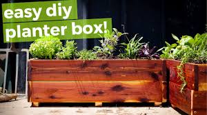 easy diy planter box with free plans
