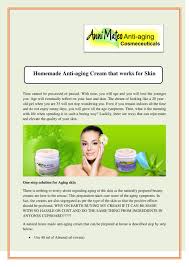 ppt homemade anti aging cream that
